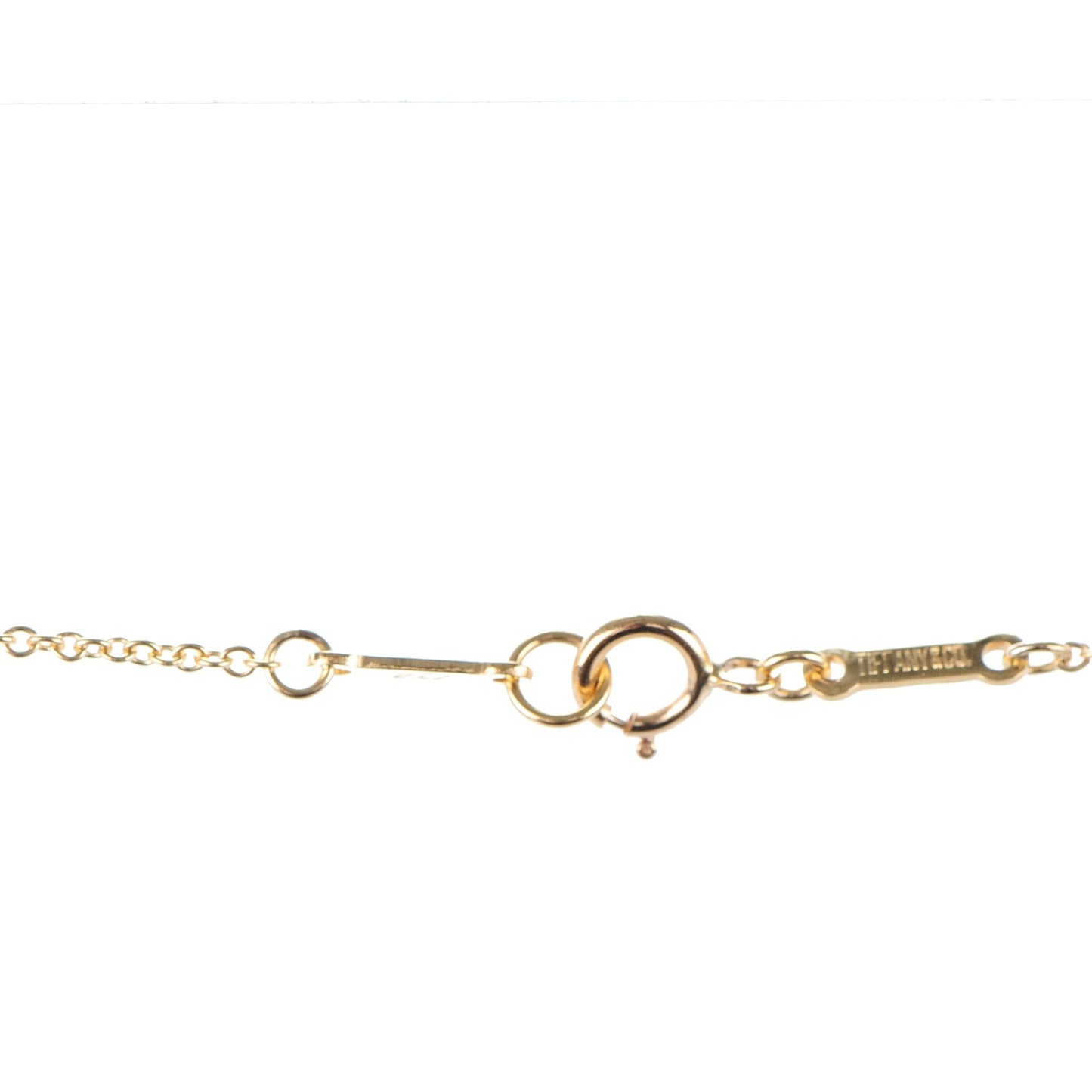 18K Yellow Gold Diamond Large Elsa Peretti Open Heart Pendant Necklace