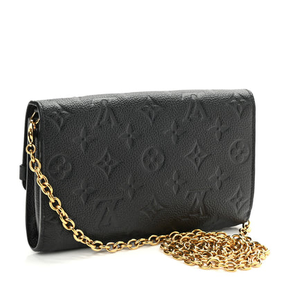 Louis Vuitton Empreinte Vavin Chain Wallet Black 3 of 13