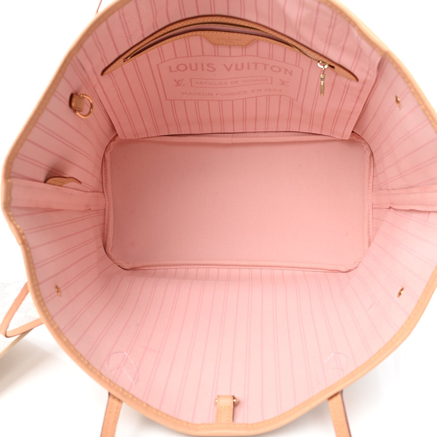 Damier Azur Neo Neverfull MM Rose Ballerine