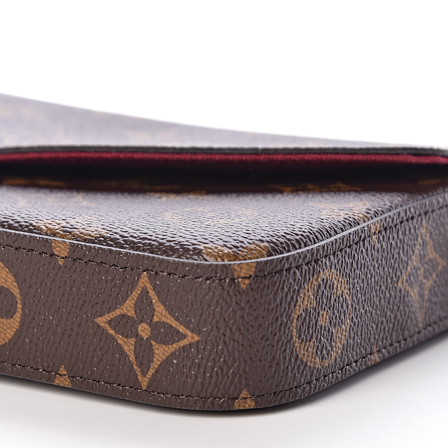 Louis Vuitton Monogram Pochette Felicie Chain Wallet Fuchsia 13 of 14