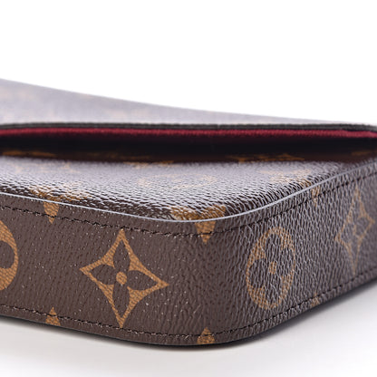 Louis Vuitton Monogram Pochette Felicie Chain Wallet Fuchsia 13 of 14