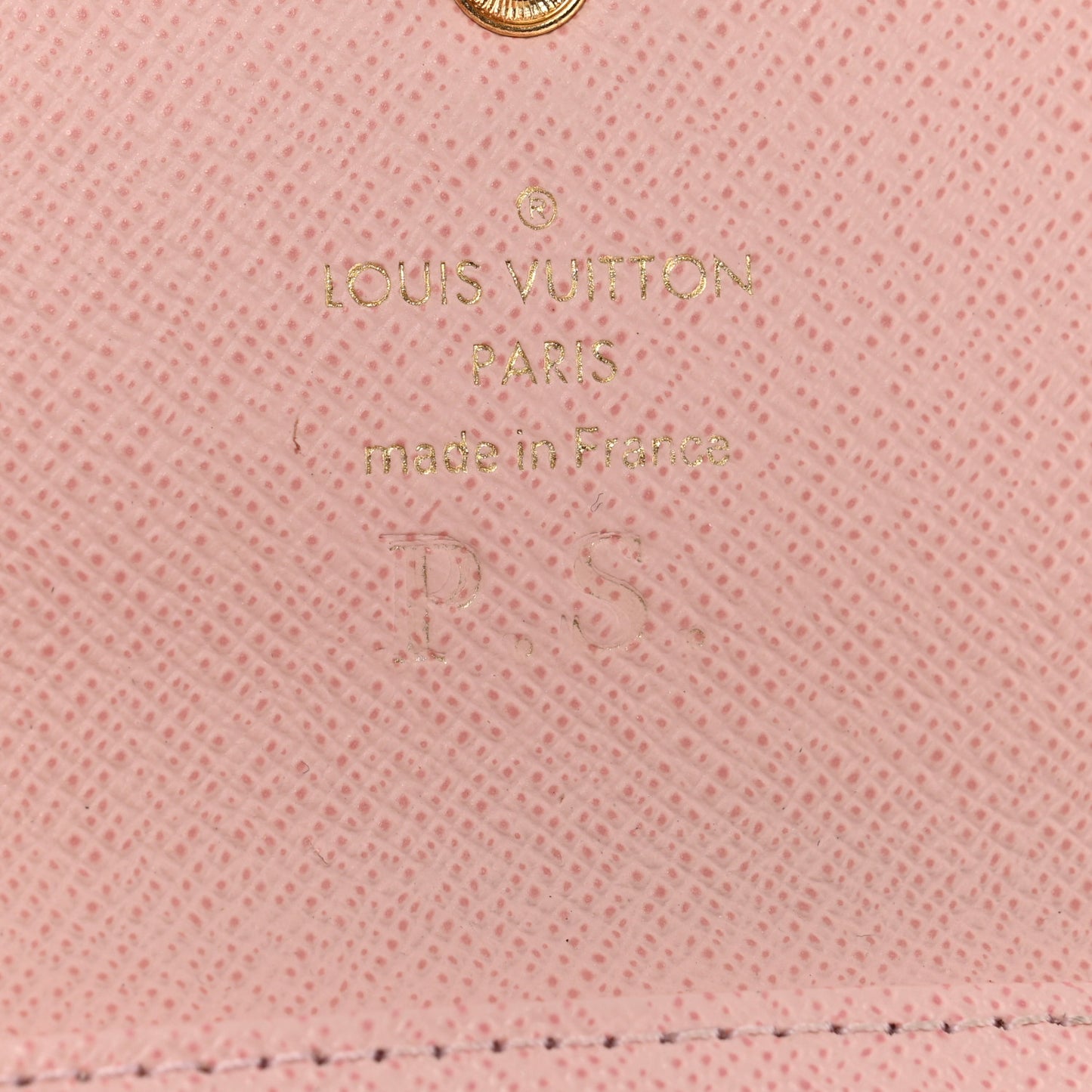 Damier Ebene Multicles 6 Key Holder Rose Ballerine