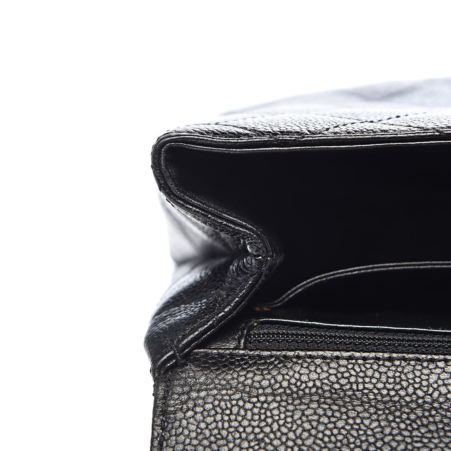 Chanel Caviar Quilted Jumbo Kelly Flap Black 12 of 18
