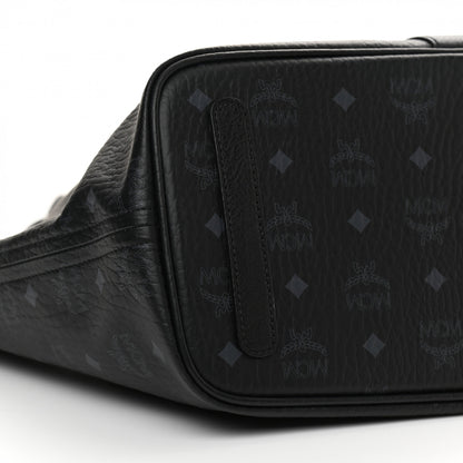 MCM Visetos Medium Reversible Shopper Tote Black 12 of 15