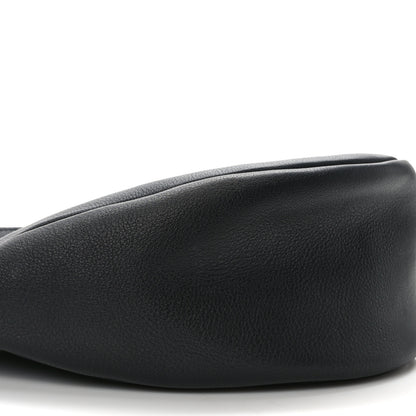 The Row Grained Calfskin Small Slouchy Banana Bag Black 8 of 10