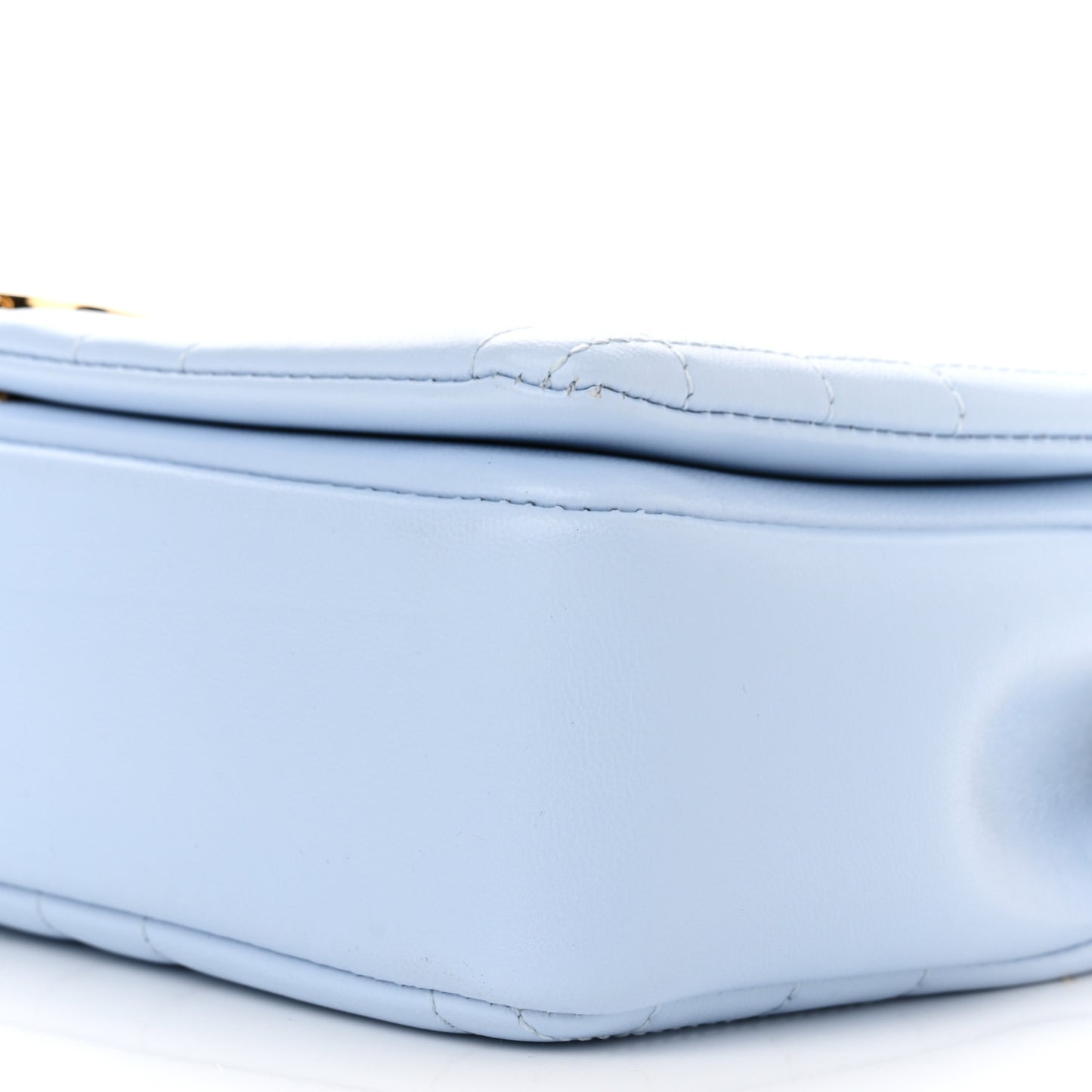 Lambskin Quilted Small Lola Bag Pale Blue