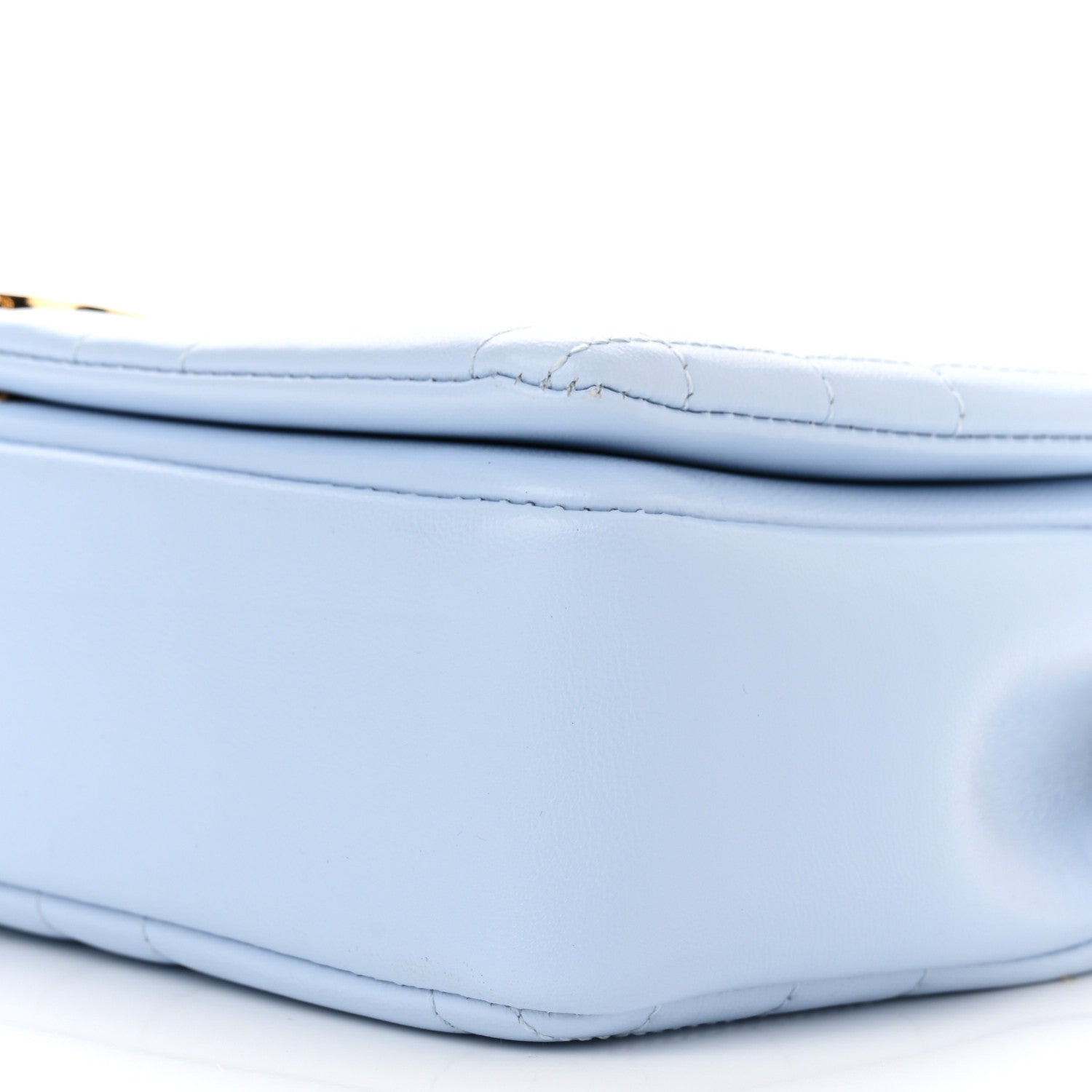 Burberry Lambskin Quilted Small Lola Bag Pale Blue 10 of 10