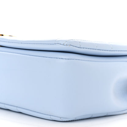 Burberry Lambskin Quilted Small Lola Bag Pale Blue 10 of 10