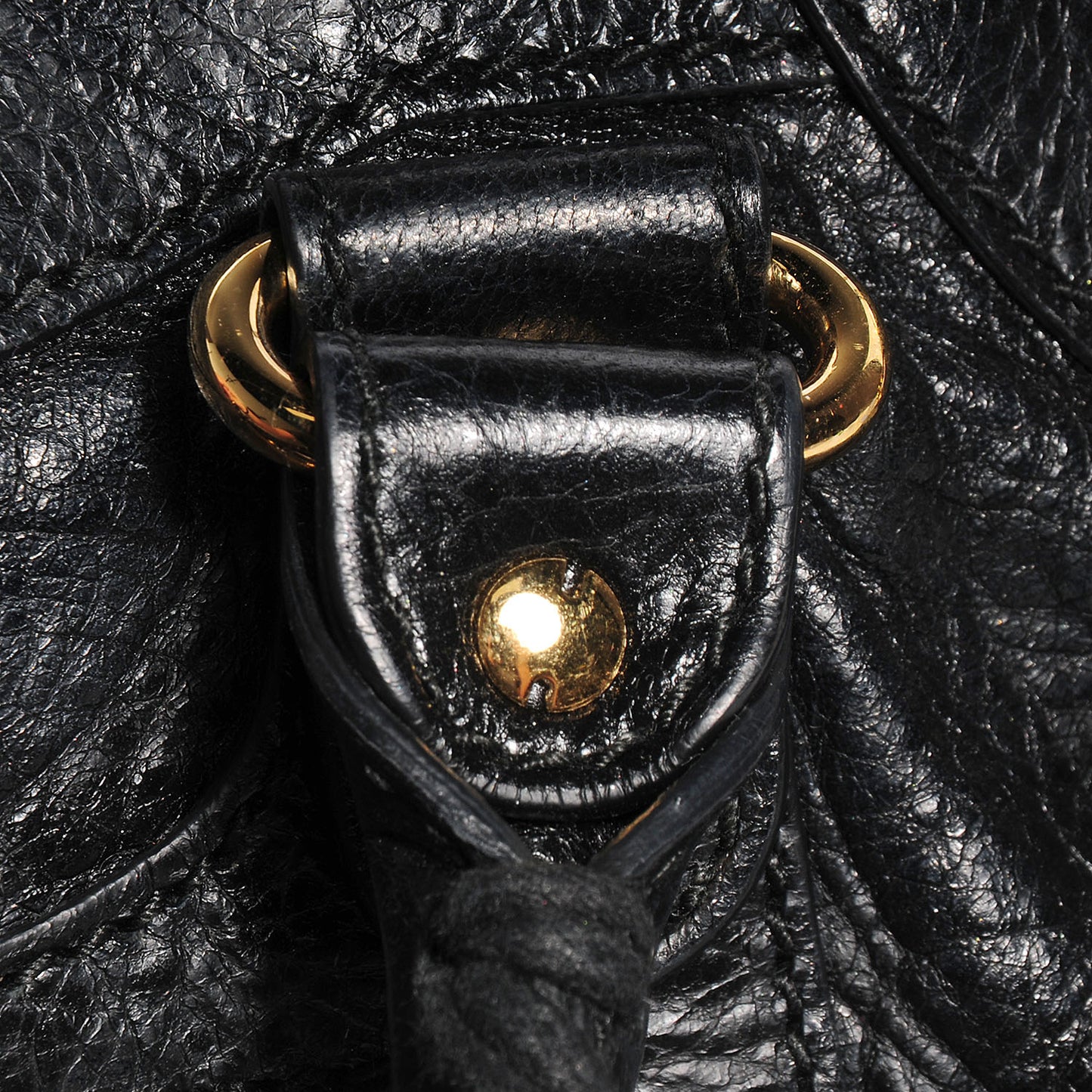 Agneau Giant 12 Gold Hardware Velo Black