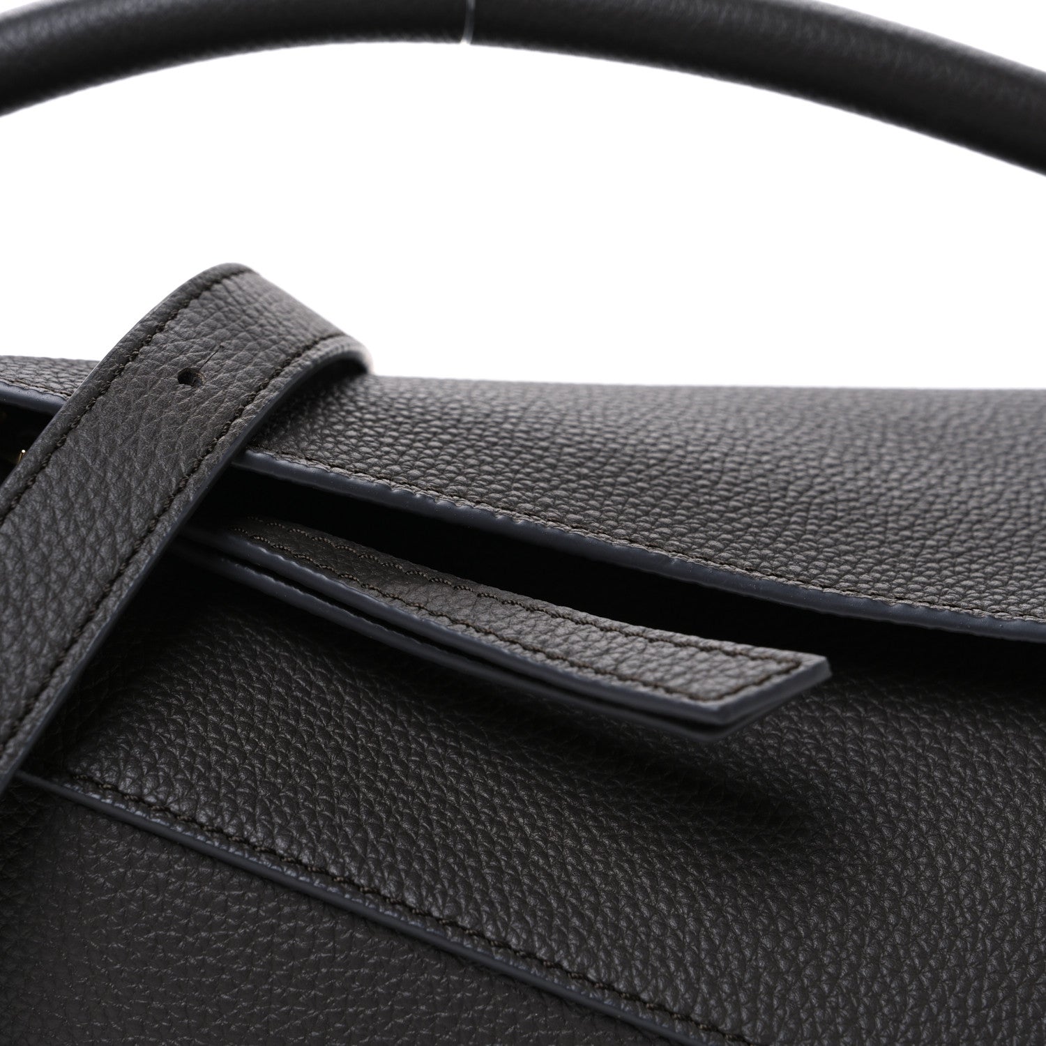 Loewe Soft Grained Calfskin Puzzle Edge Bag Dark Grey 8 of 10