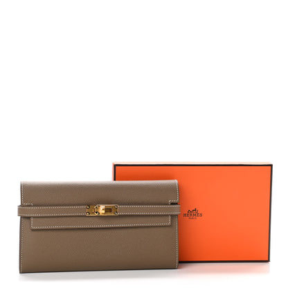 Hermes Epsom Kelly Longue Wallet Etoupe 8 of 8