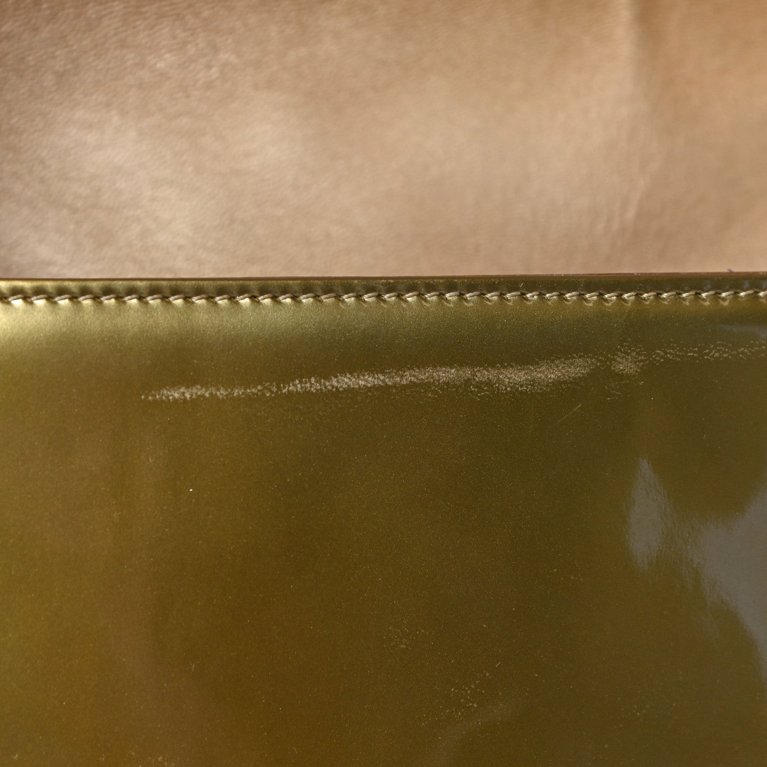 Chanel Metallic Patent Calfskin Quilted Medium Boy Flap Gold 12 of 26