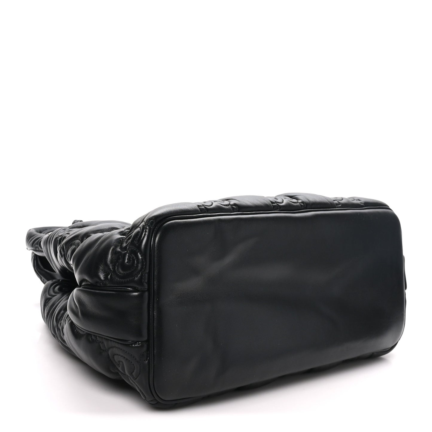 Calfskin GG Matelasse Large Tote Black