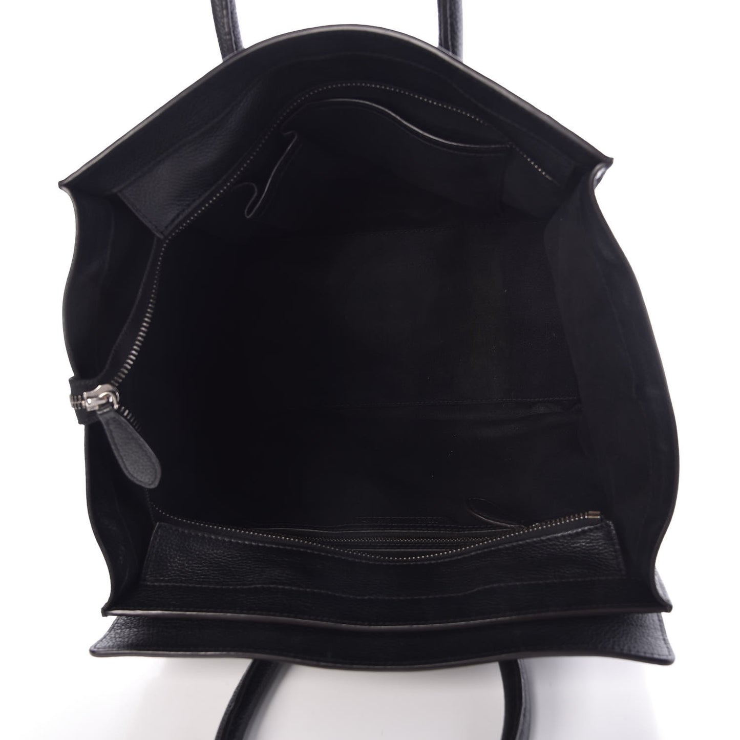 Drummed Calfskin Mini Luggage Black