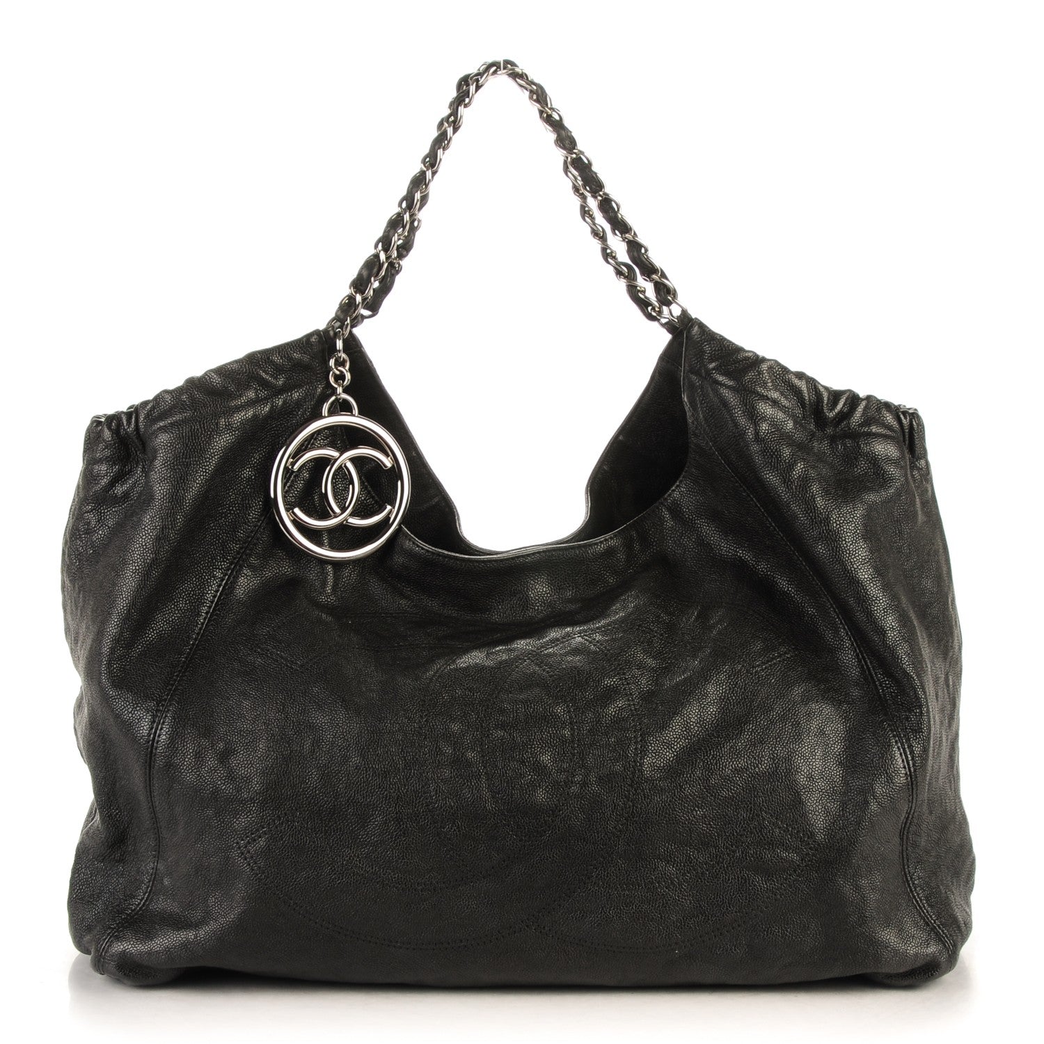 Chanel Distressed Caviar XL Coco Cabas Black 1 of 6