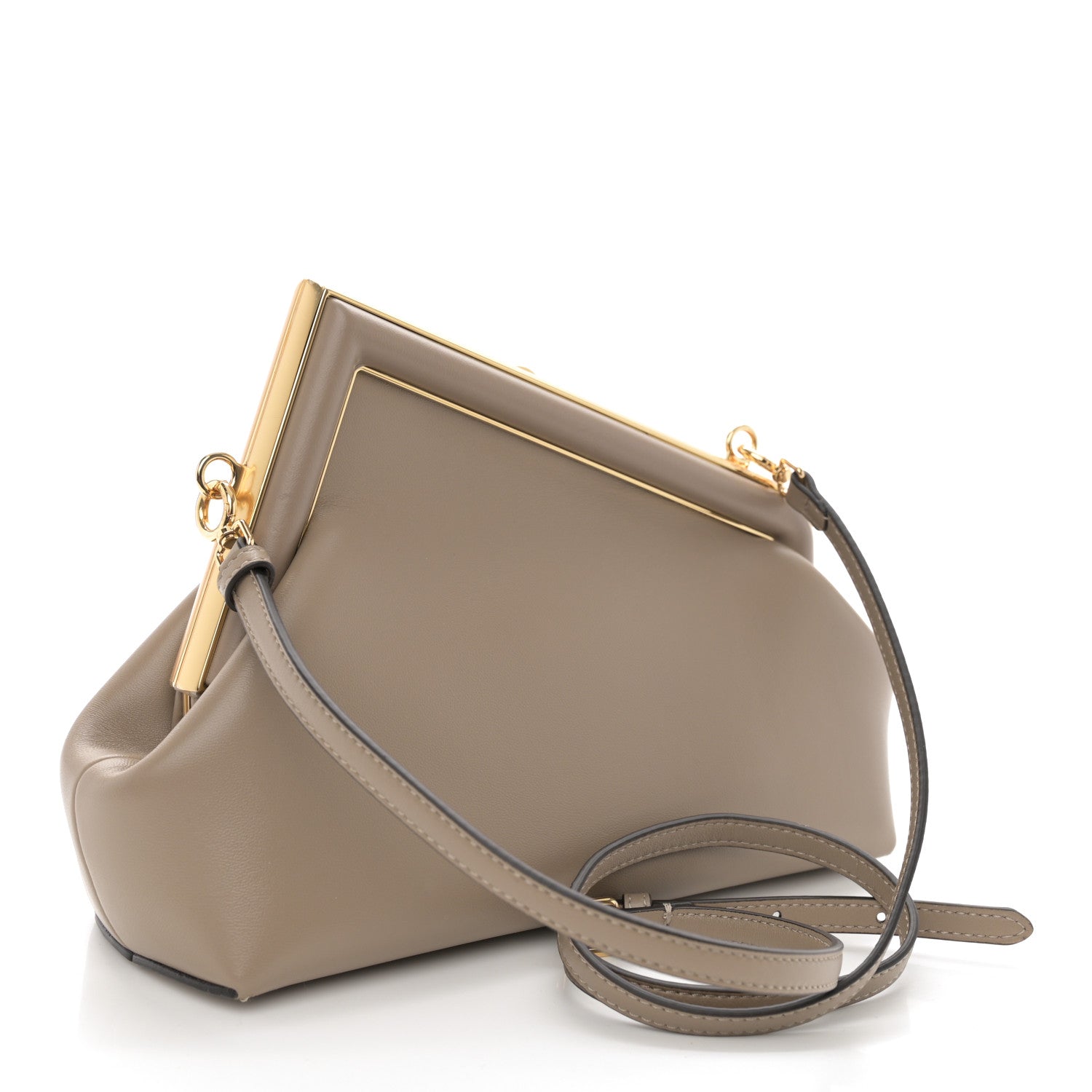 Fendi Shiny Nappa Small Fendi First Dove Gray 3 of 10