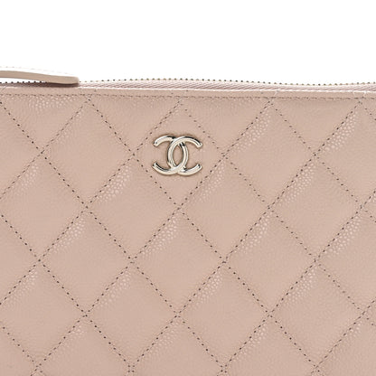 Chanel Caviar Quilted Cosmetic Case Beige 21 of 27