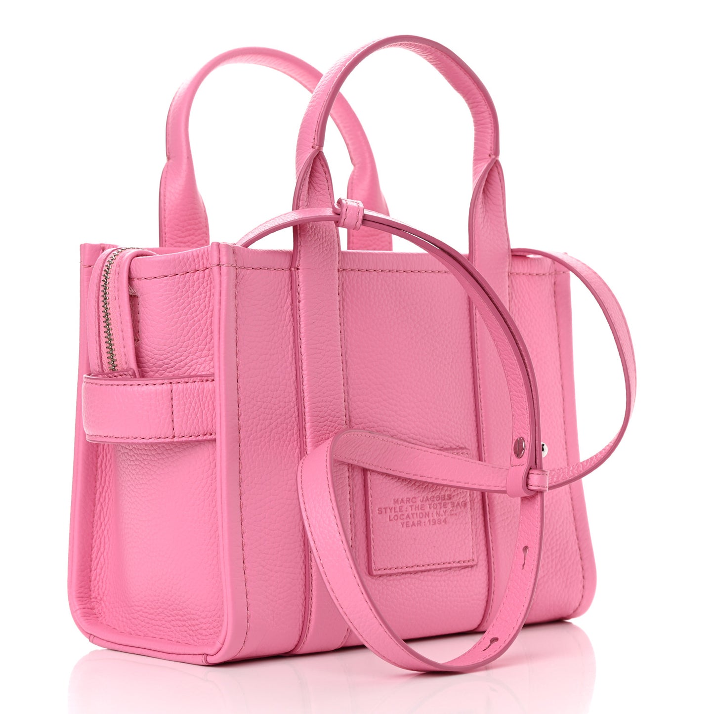 Grained Calfskin Small The Tote Bag Candy Pink