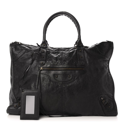 Balenciaga Agneau Classic Hardware Weekender Black 1 of 12