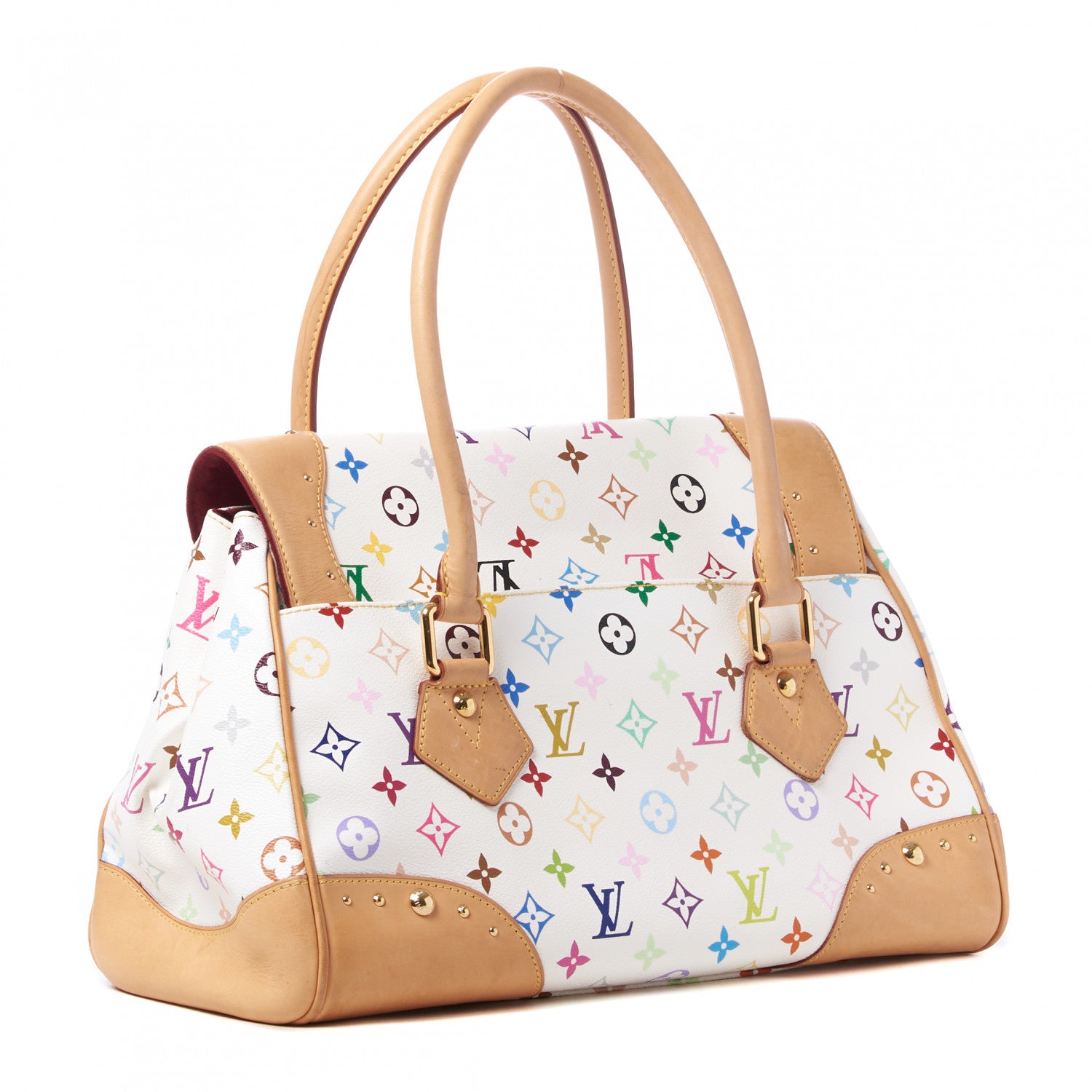 Louis Vuitton Monogram Multicolor Beverly GM White 2 of 8