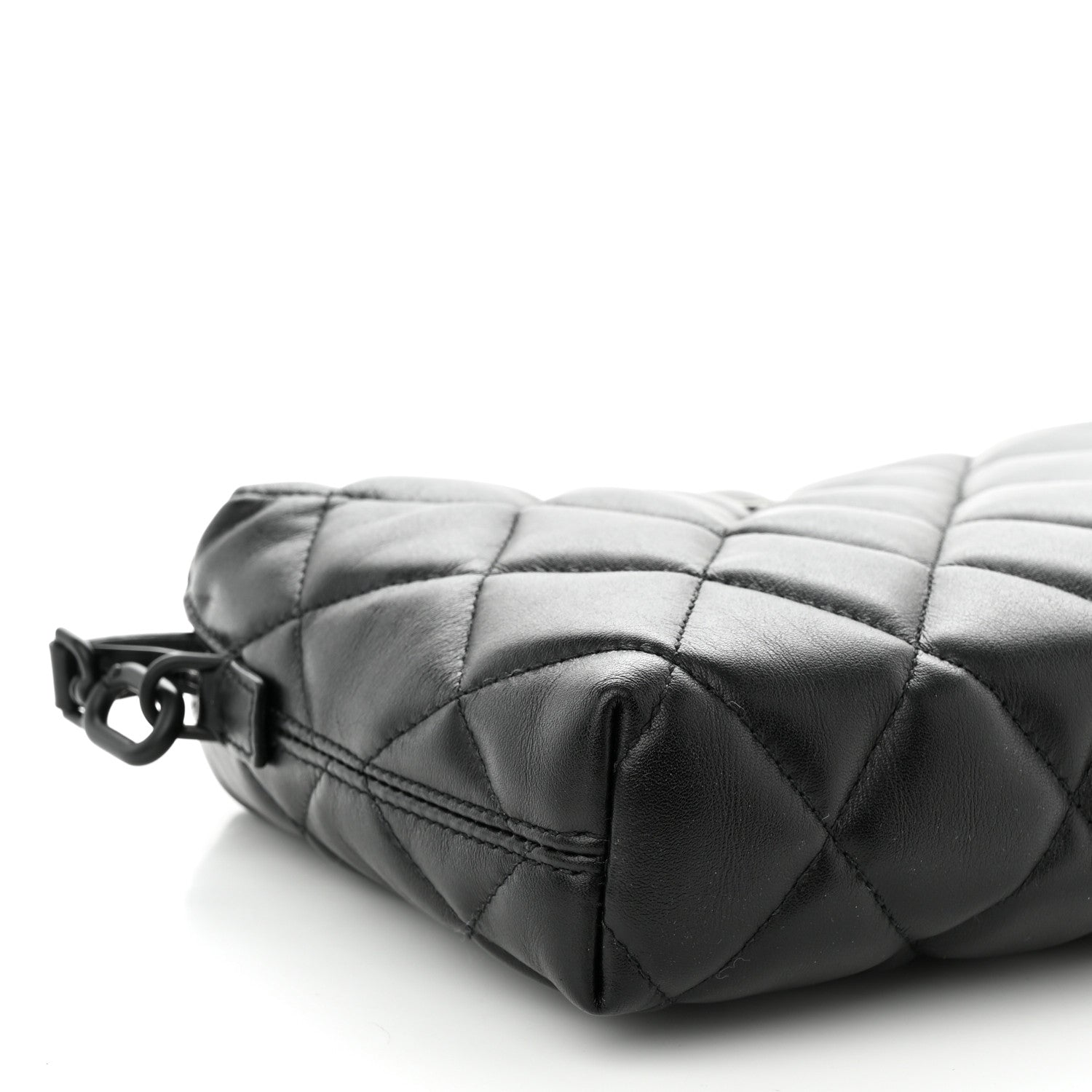 Balenciaga Nappa Calfskin Quilted Touch B Camera Shoulder Bag Black 9 of 10