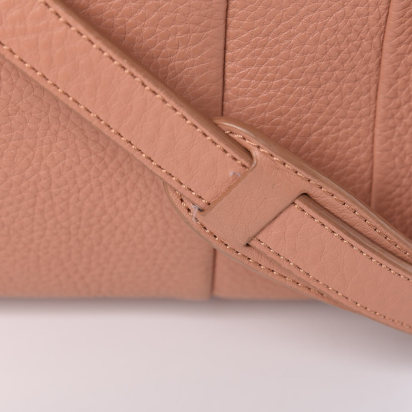 Soft Pebbled Lambskin Rocco Tan Pale Gold Hardware