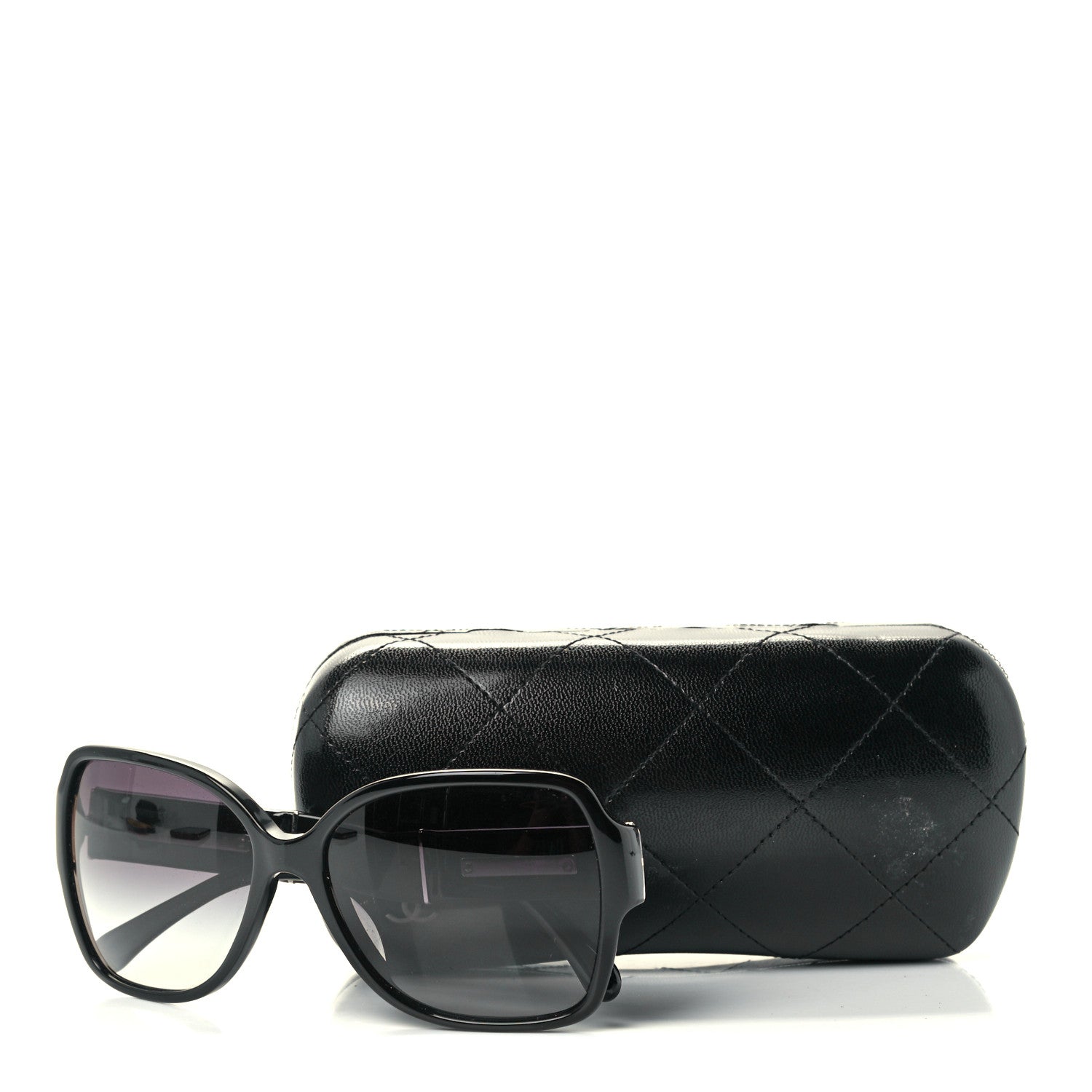 Chanel Acetate Square Summer CC Sunglasses 5230-Q-A Black 8 of 9