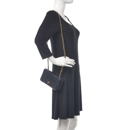 Chanel Lambskin Quilted Mini Flap Navy 2 of 10