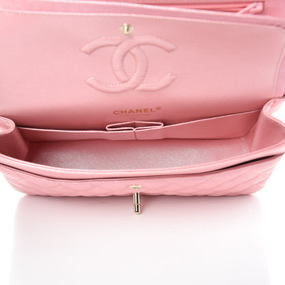 Chanel Iridescent Caviar Quilted Medium Double Flap Rose Pink 6 of 10