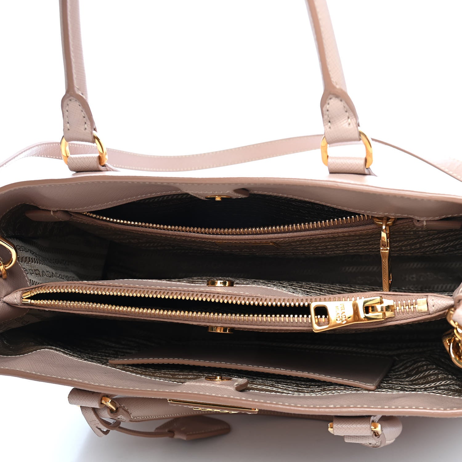 Prada Saffiano Lux Medium Tote Cammeo 5 of 12