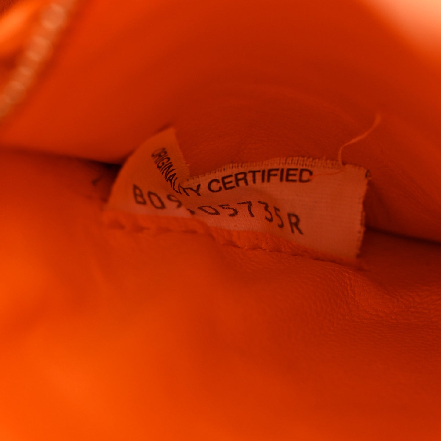 Nappa Maxi Intreccio Cassette Bag Tangerine