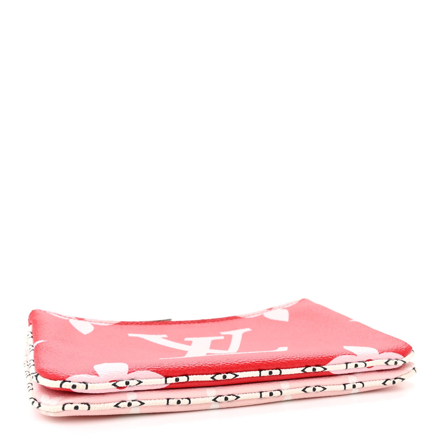 Monogram Giant Double Zip Pochette Rouge