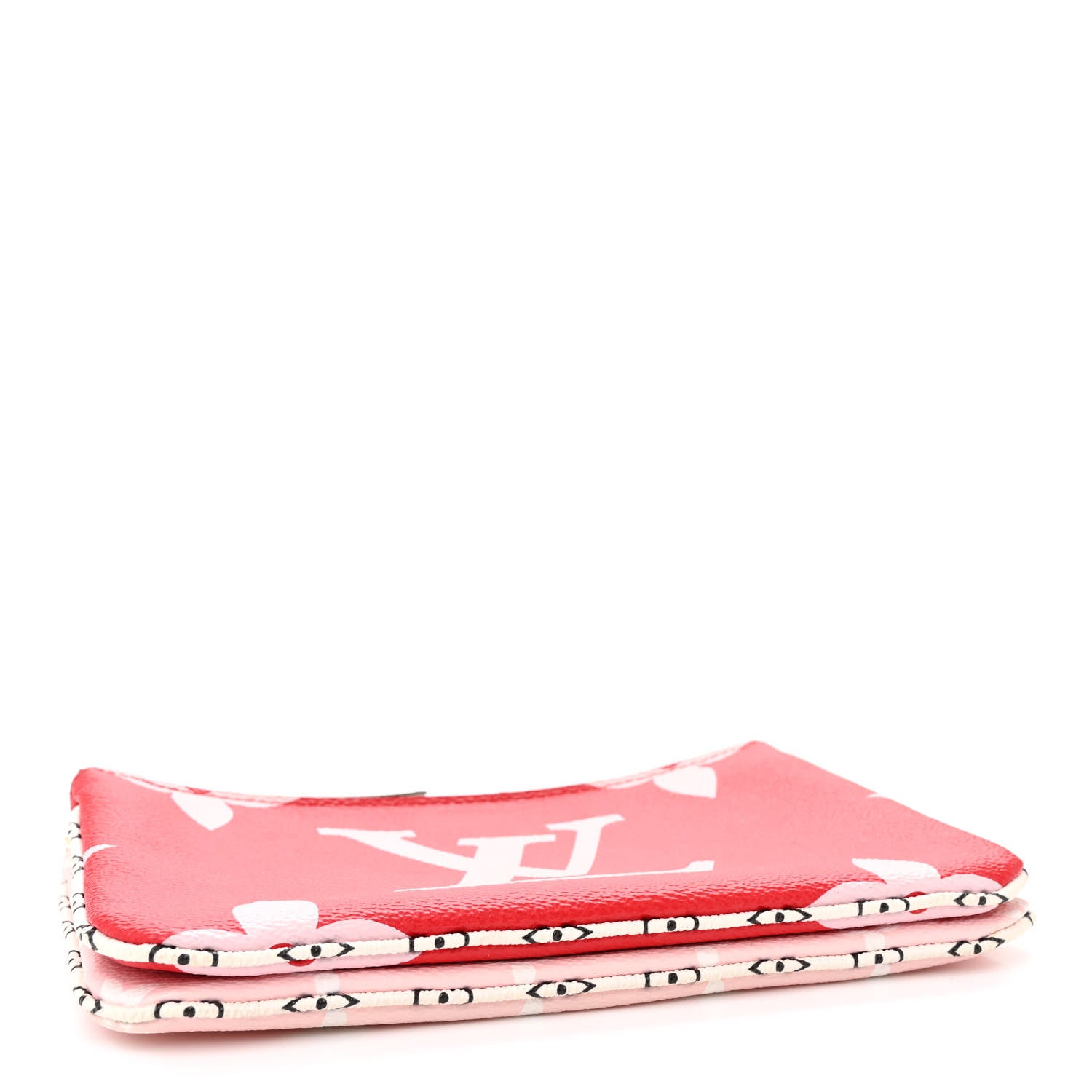 Louis Vuitton Monogram Giant Double Zip Pochette Rouge 4 of 11