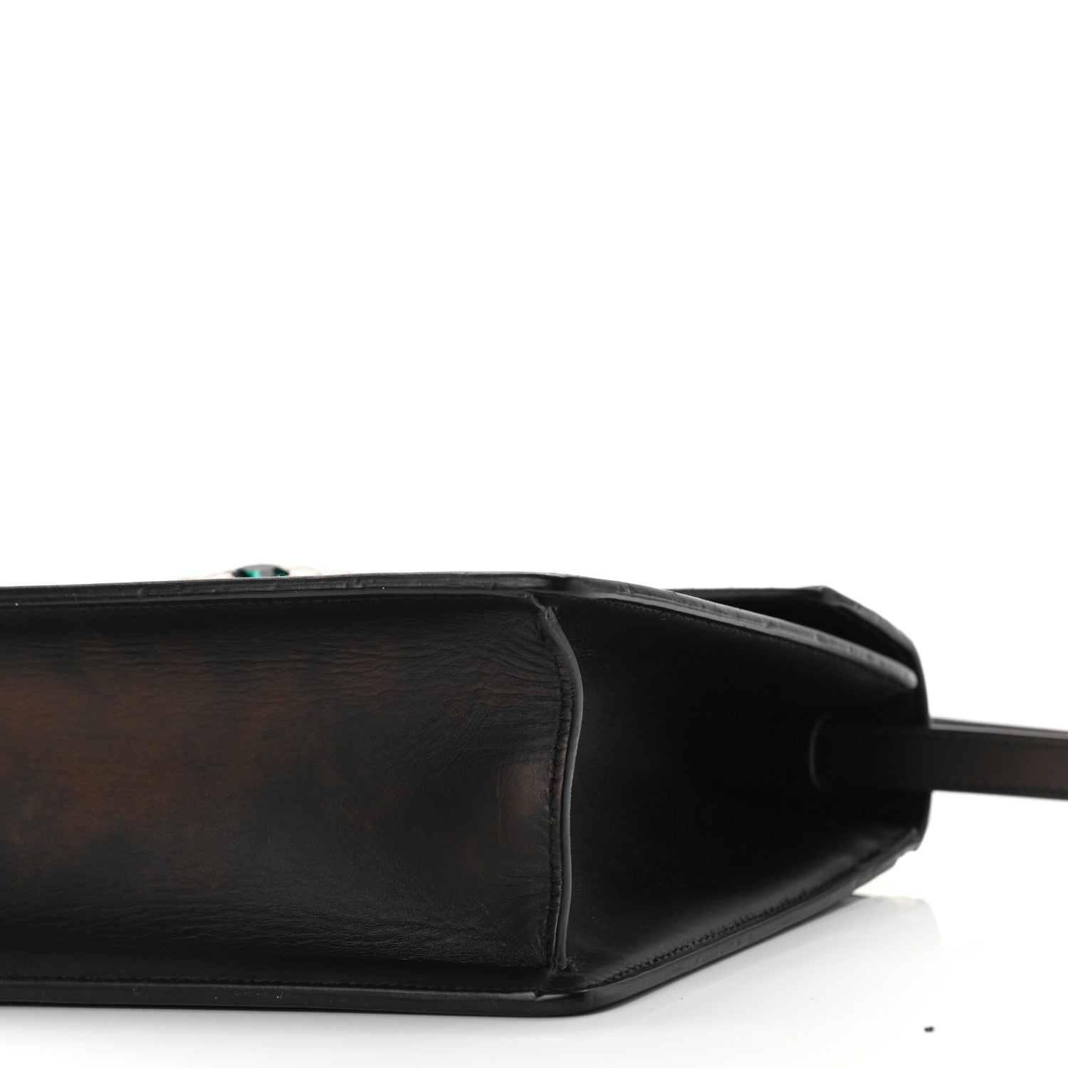 Gucci Calfskin Snakeskin Small Lilith Top Handle Bag Brown 10 of 12