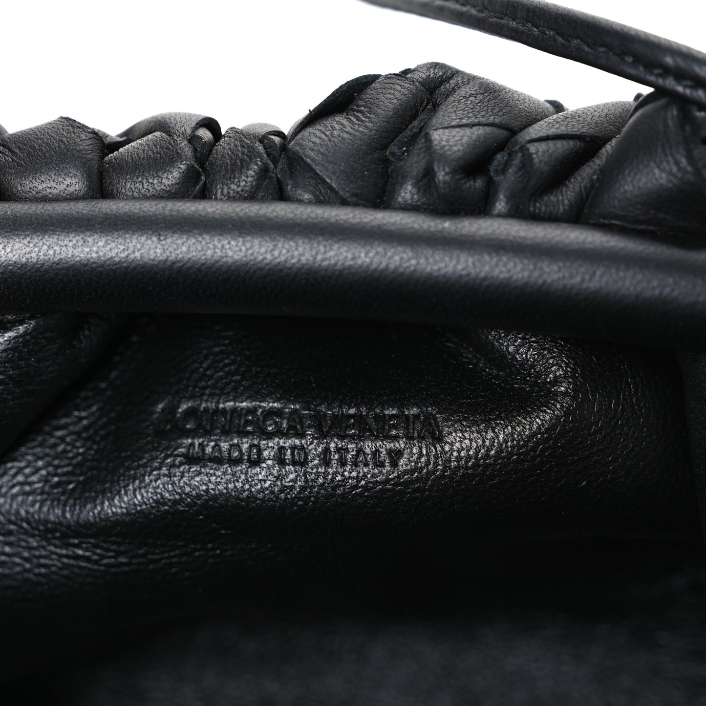 Nappa Intrecciato The Mini Pouch Black