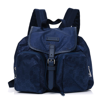 Gucci Nylon Monogram Medium Light Single Buckle Backpack Tide 1 of 4