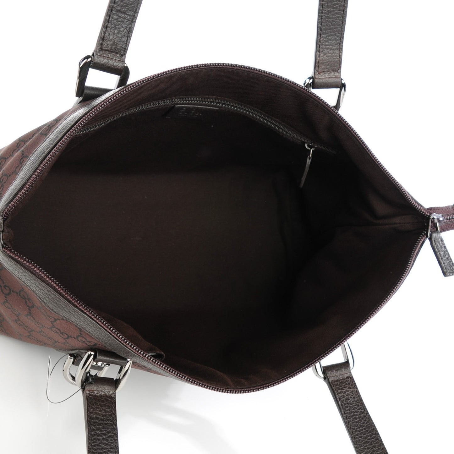 Nylon Monogram Medium Abbey Tote Dark Brown