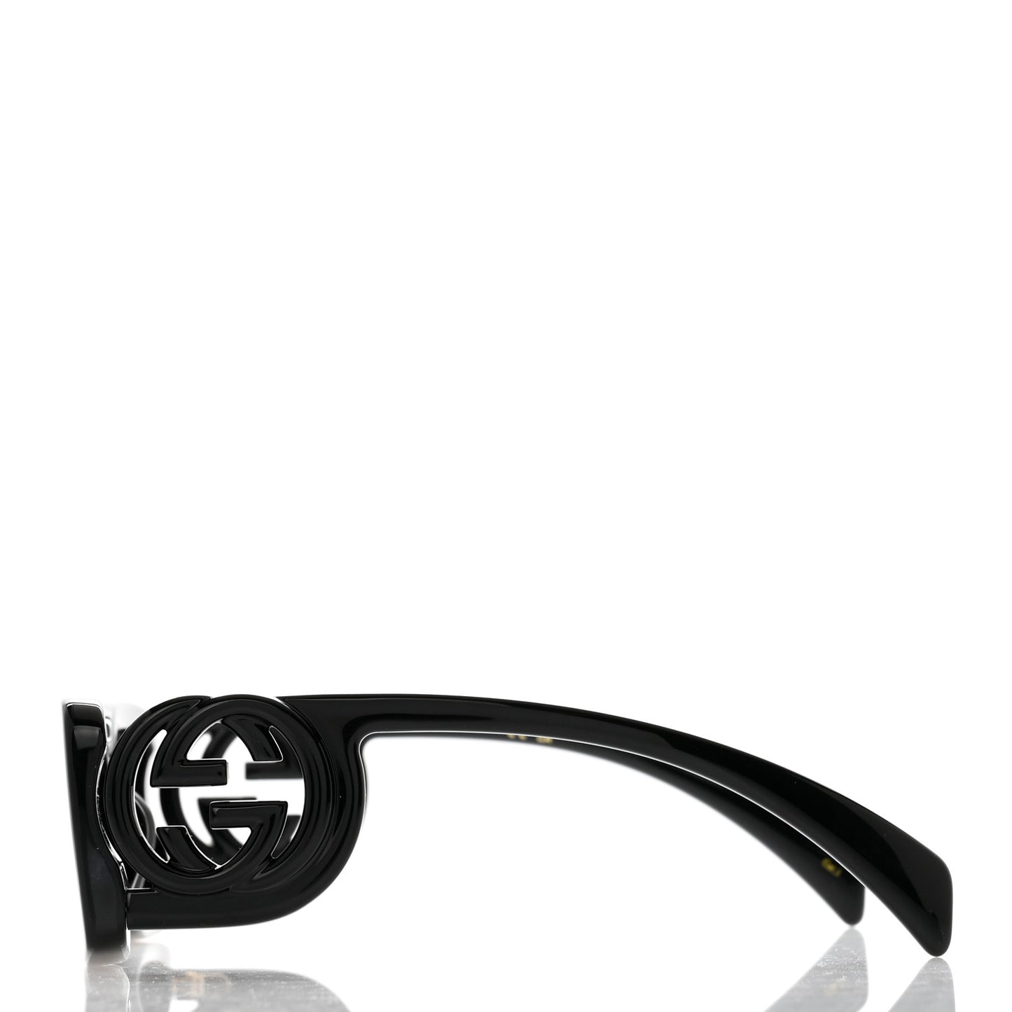 Acetate Chaise Rectangle Frame Sunglasses GG1325S Black