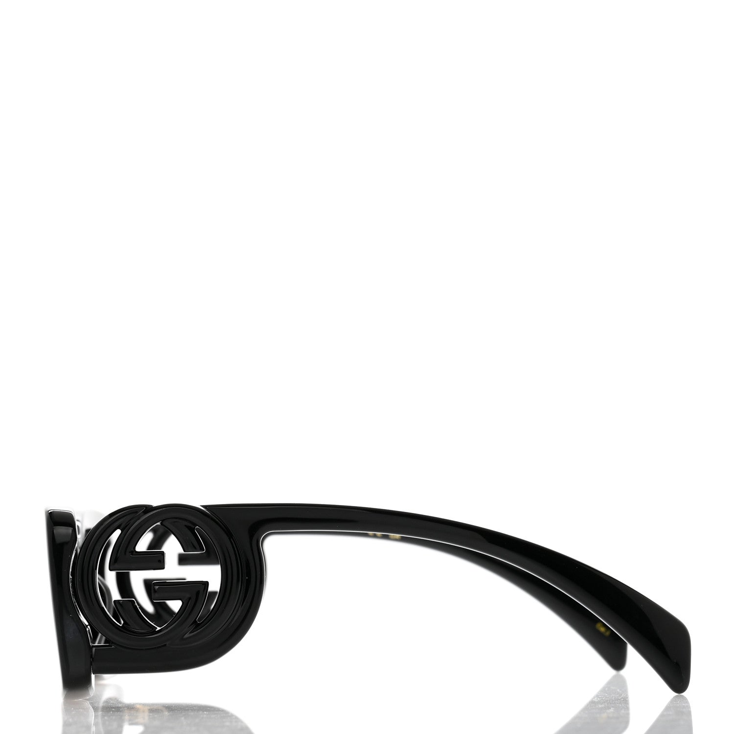Gucci Acetate Chaise Rectangle Frame Sunglasses GG1325S Black 3 of 8