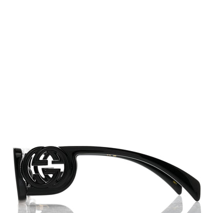 Gucci Acetate Chaise Rectangle Frame Sunglasses GG1325S Black 3 of 8