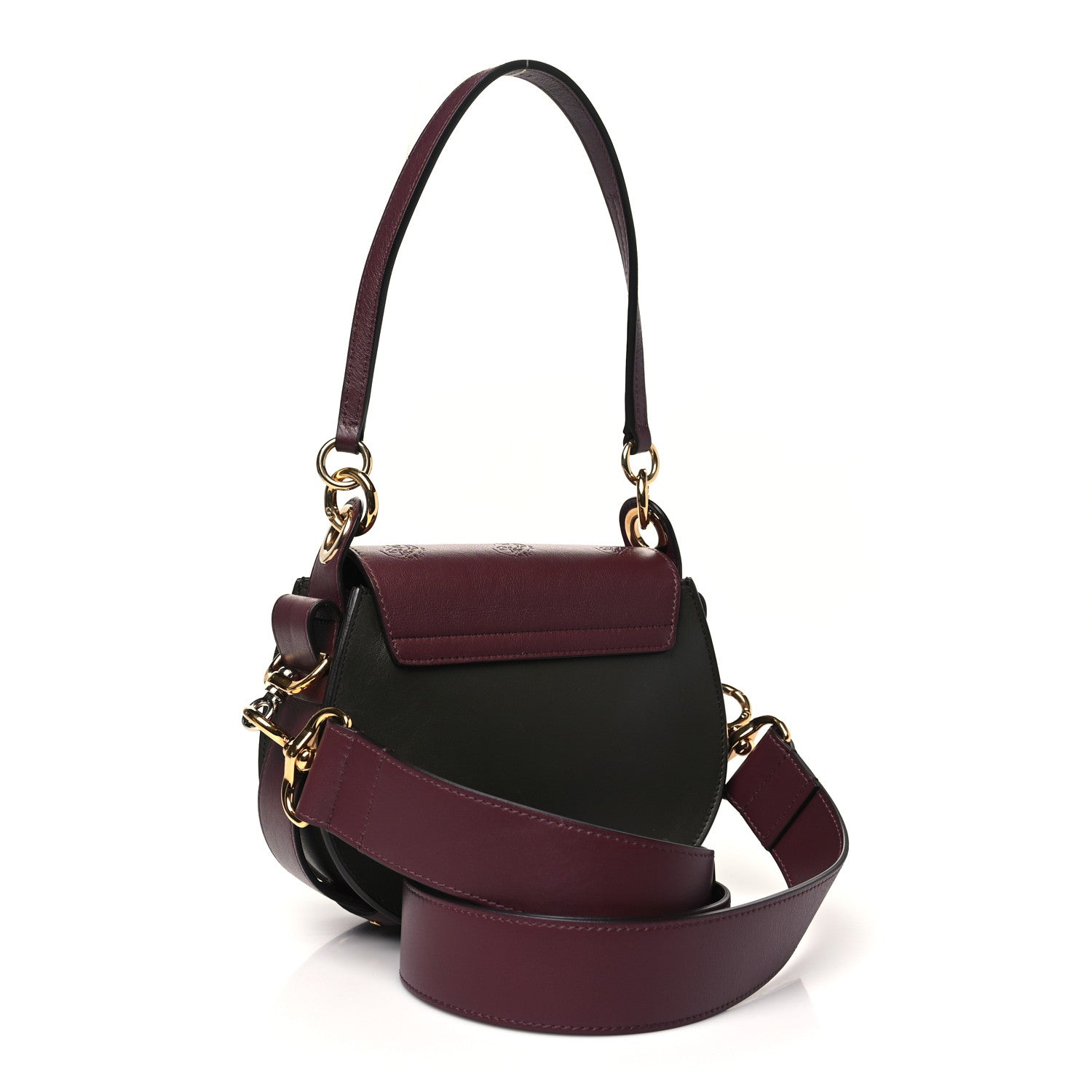 Chloe Calfskin Little Horses Embroidered Baroque Small Tess Bag Deep Forest 3 of 10