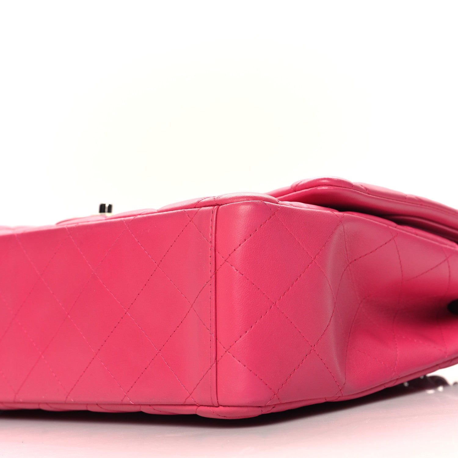 Chanel Lambskin Quilted Maxi Double Flap Fuchsia 10 of 10