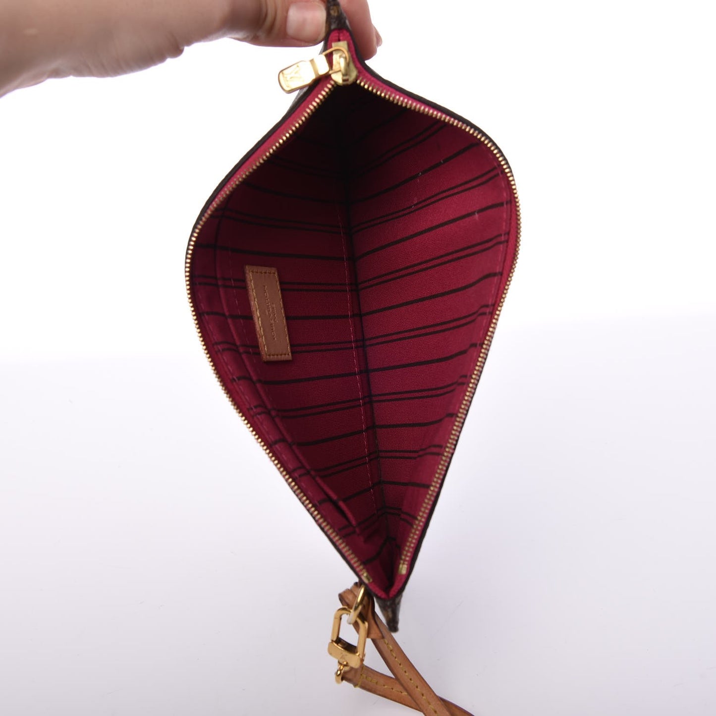Monogram Neverfull MM GM Pochette Fuchsia