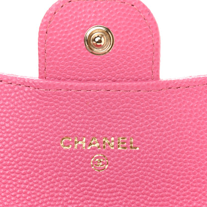 Chanel Caviar Quilted Flap Card Holder Pink 6 of 8