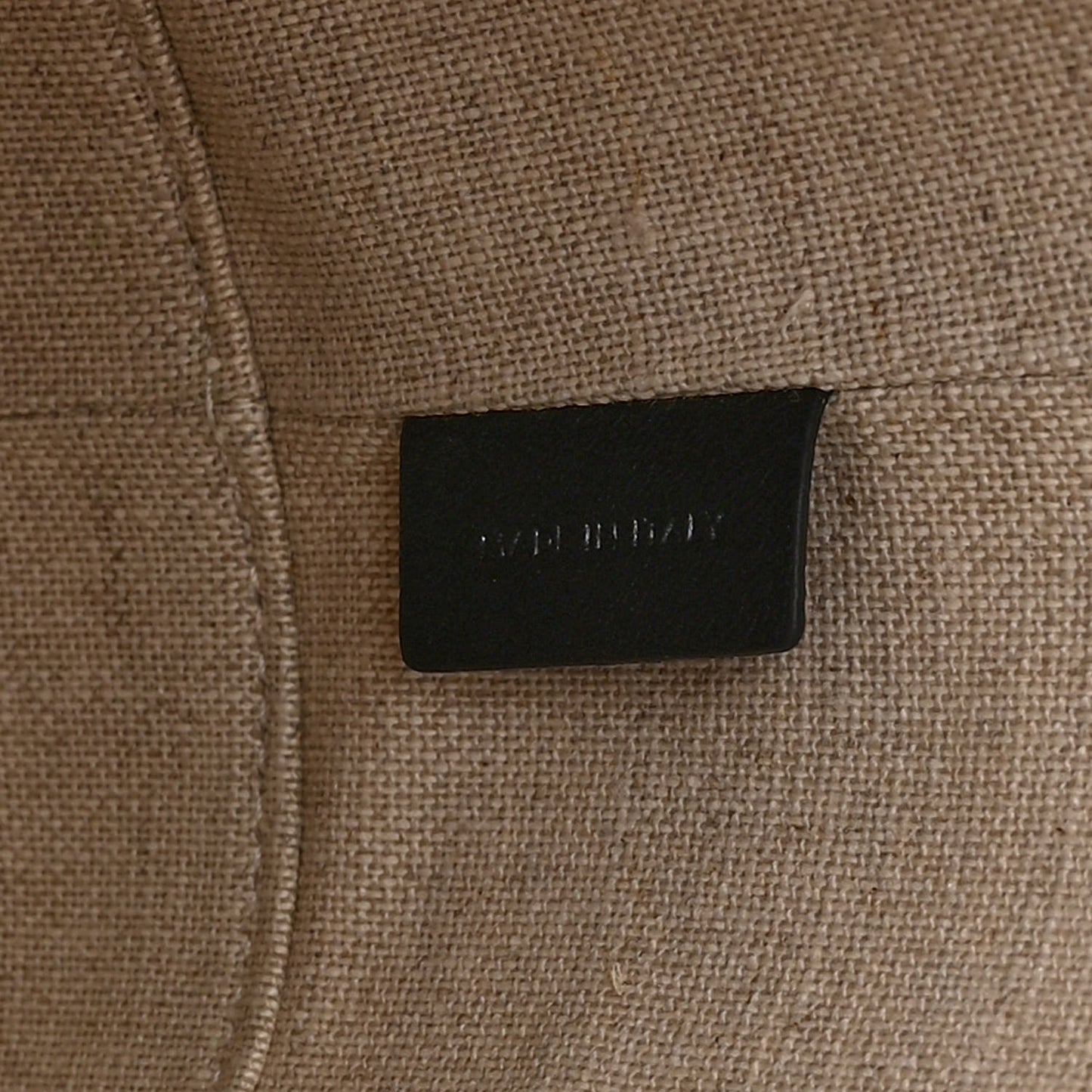 Canvas Calfskin Triomphe Small Bucket Bag Vanilla Black