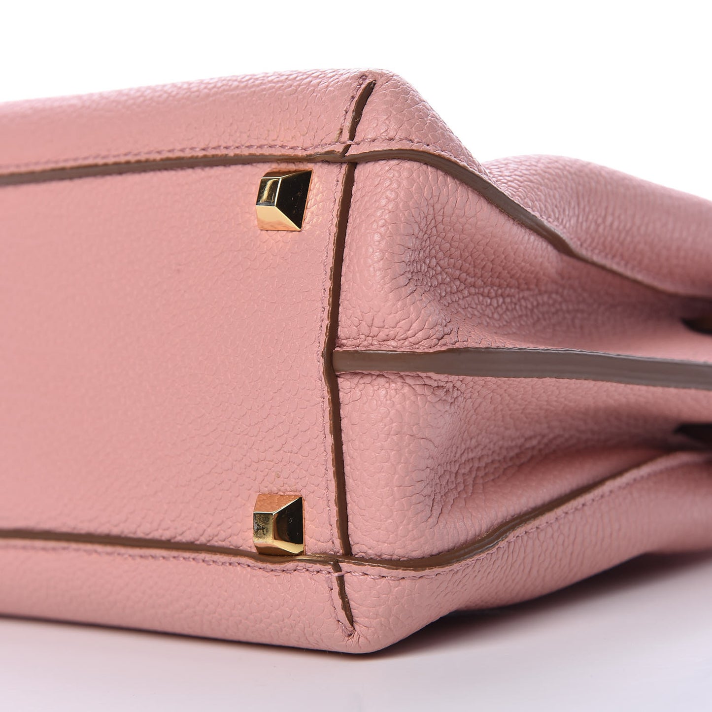 Grained Calfskin Mini Milla Tote Pink
