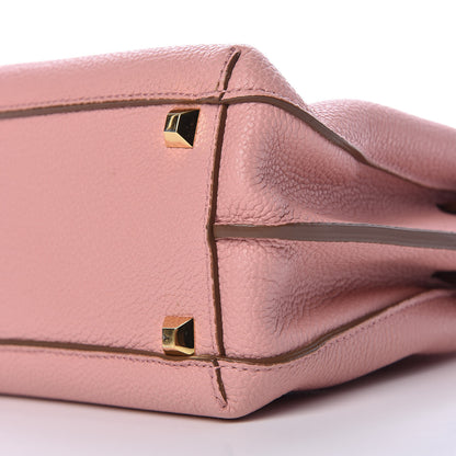 MCM Grained Calfskin Mini Milla Tote Pink 9 of 9