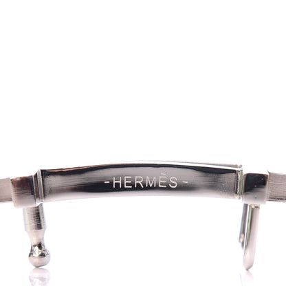 Hermes Palladium Au Carre 32mm Double H Belt Buckle 3 of 4