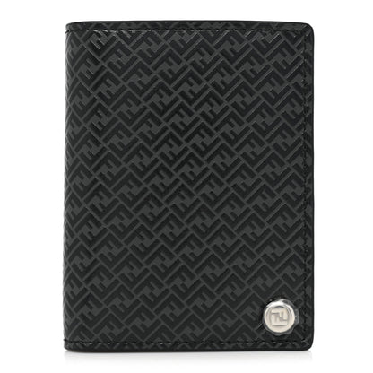 Fendi Vitello Grace Light Micro FF Embossed Flip Case Asfalto Black 1 of 7