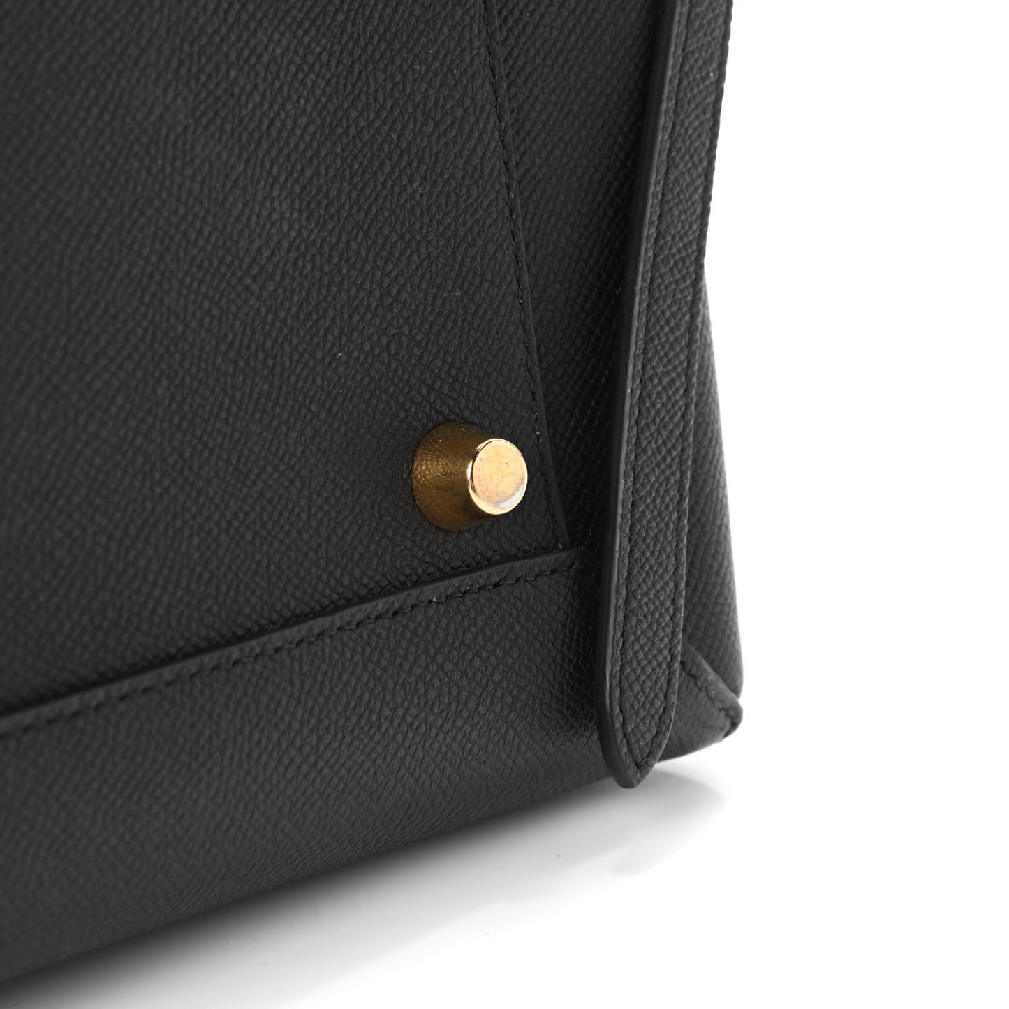 Grained Calfskin Mini Belt Bag Black